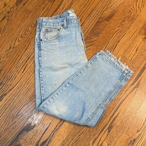 Carhartt Light Blue Denim Pocket with Logo Patch